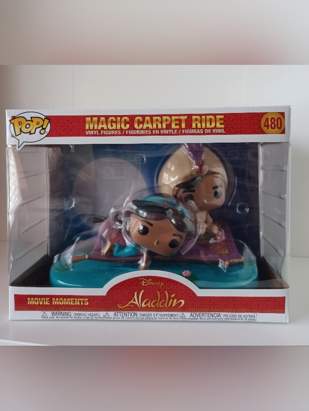 Disney Magic Carpet Ride Aladdin And Jasmine Movie Moment 480 Vinyl Funko Pop